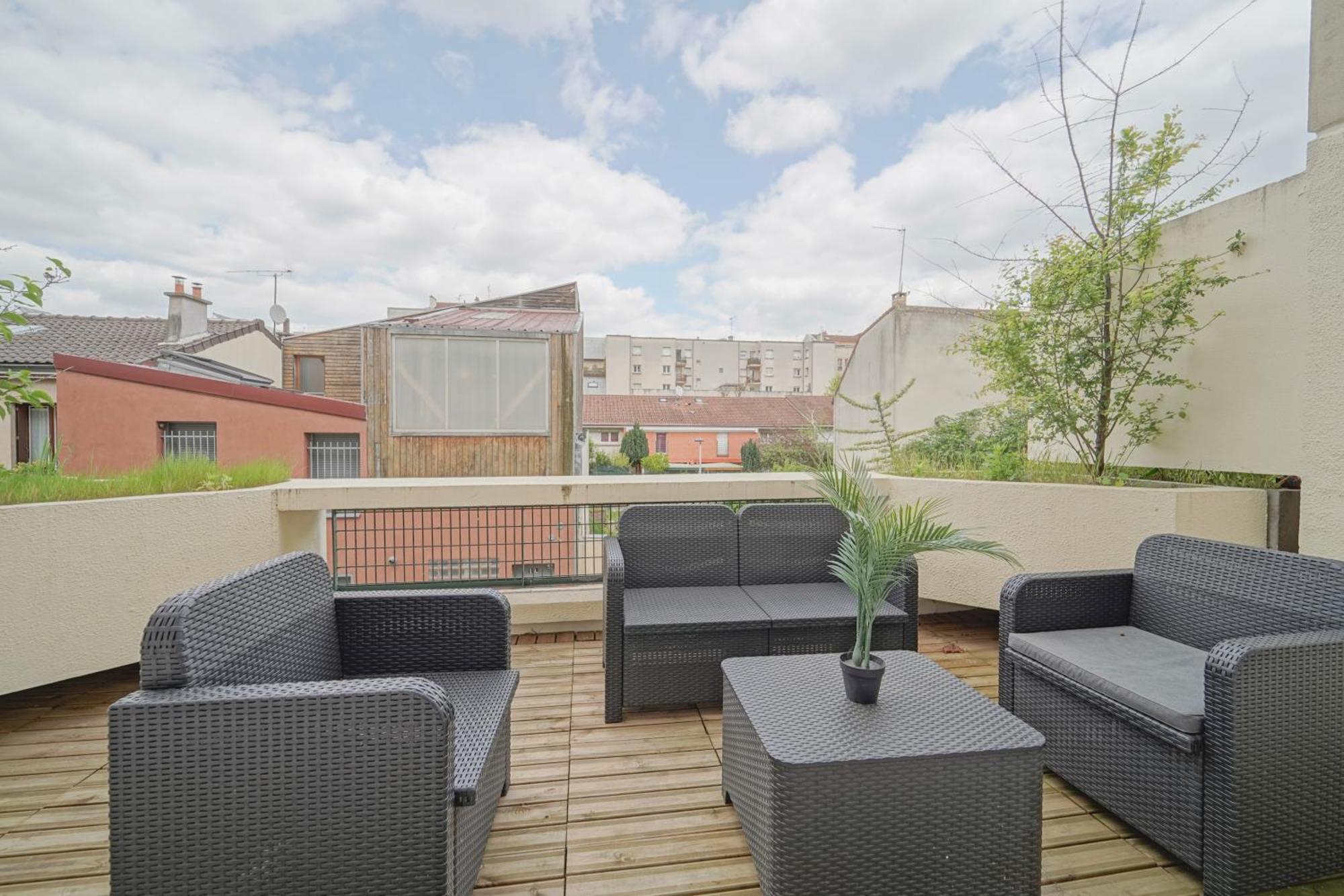 Complete 1Br With Balcony Only 5 Min. On Foot To Metro By Doorman Apartment Saint-Ouen  ภายนอก รูปภาพ