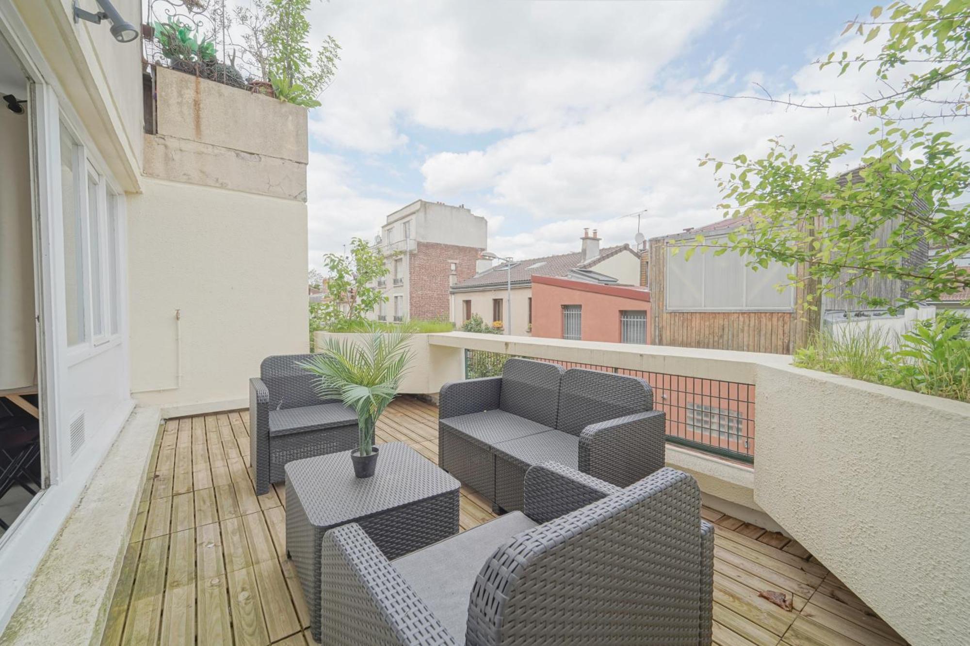 Complete 1Br With Balcony Only 5 Min. On Foot To Metro By Doorman Apartment Saint-Ouen  ภายนอก รูปภาพ